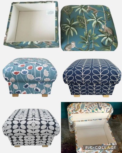 Storage footstool pouffe - storage,
